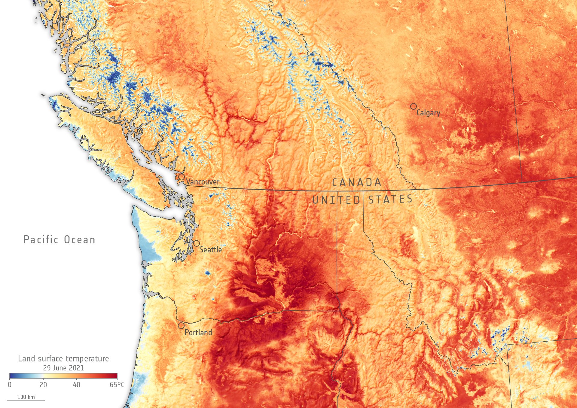 Caldo record in Canada e Stati Uniti incendi, morti e case evacuate
