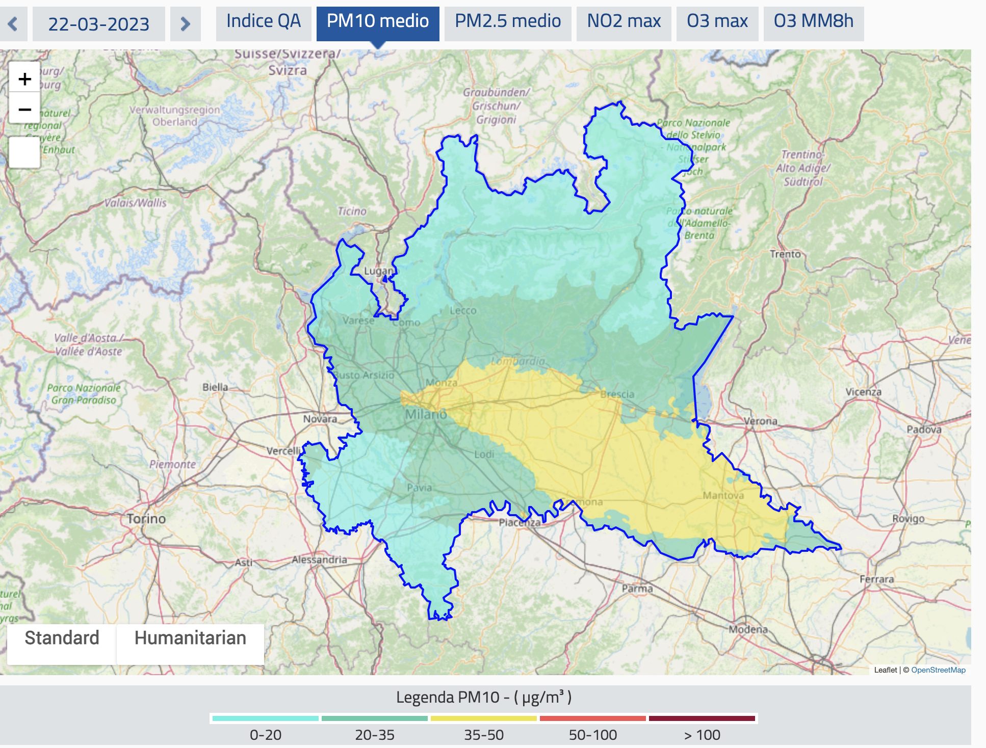 indice-qualità-aria-meteo-pm10-pm2.5-index-air-quality-arpa-lombardia